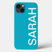 Personalized Name Simple Stylish Modern Minimal Case-Mate iPhone Hülle (Rückseite)