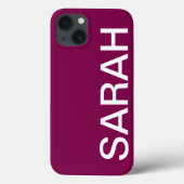 Personalized Name Simple Stylish Modern Minimal Case-Mate iPhone Hülle (Rückseite)