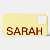 Personalized Name Simple Stylish Modern Minimal Case-Mate iPhone Hülle (Rückseite (Horizontal))