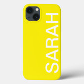 Personalized Name Simple Stylish Modern Minimal Case-Mate iPhone Hülle (Rückseite)