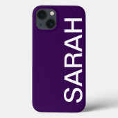 Personalized Name Simple Stylish Modern Minimal Case-Mate iPhone Hülle (Rückseite)