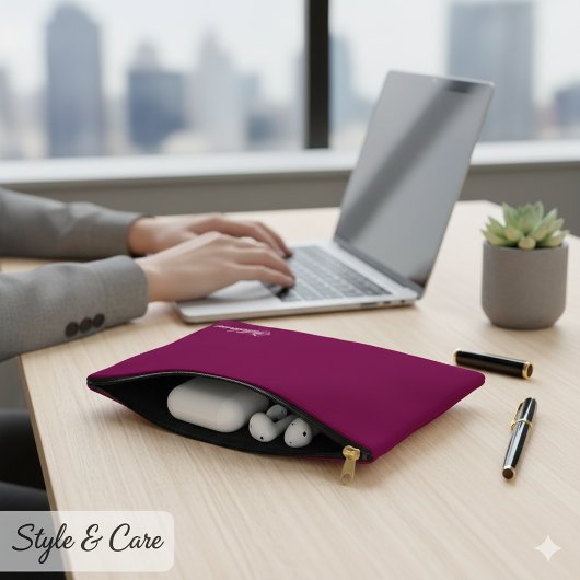 Personalized Name Small Wine Lover Accessory Pouch Zubehörtasche