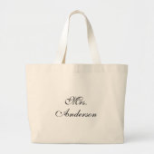 Personalized Name Spacious Tote Bag Design Jumbo Stoffbeutel (Vorne)