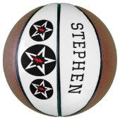 Personalized Name Stars Basketball (Vertikal)
