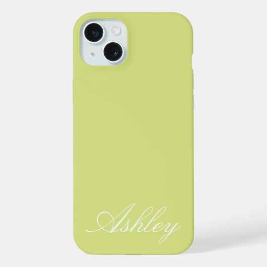 Personalized Name Stylish Modern Elegant Minimal  iPhone Hülle (Rückseite)
