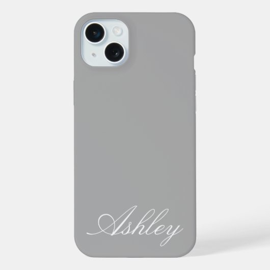 Personalized Name Stylish Modern Elegant Minimal  iPhone Hülle (Rückseite)