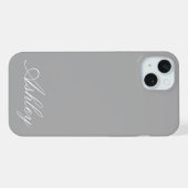 Personalized Name Stylish Modern Elegant Minimal  iPhone Hülle (Rückseite (Horizontal))