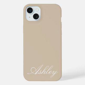 Personalized Name Stylish Modern Elegant Minimal  iPhone 15 Plus Hülle