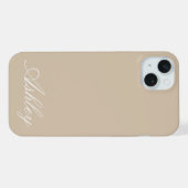 Personalized Name Stylish Modern Elegant Minimal  iPhone Hülle (Rückseite (Horizontal))