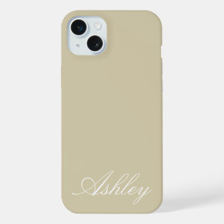 Personalized Name Stylish Modern Elegant Minimal  iPhone 15 Plus Hülle