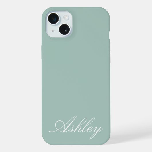 Personalized Name Stylish Modern Elegant Minimal  iPhone Hülle (Rückseite)