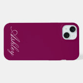 Personalized Name Stylish Modern Elegant Minimal  iPhone Hülle (Rückseite (Horizontal))