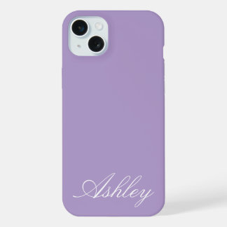 Personalized Name Stylish Modern Elegant Minimal  iPhone 15 Plus Hülle