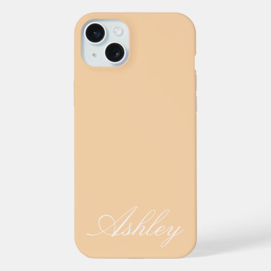 Personalized Name Stylish Modern Elegant Minimal  iPhone Hülle (Rückseite)