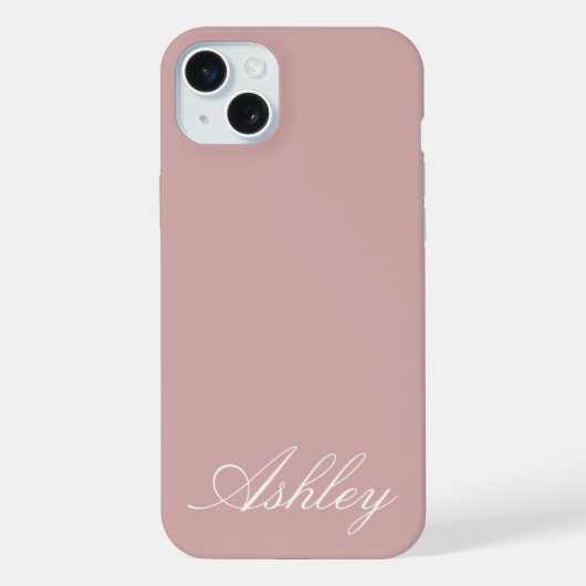 Personalized Name Stylish Modern Elegant Minimal  iPhone Hülle (Rückseite)