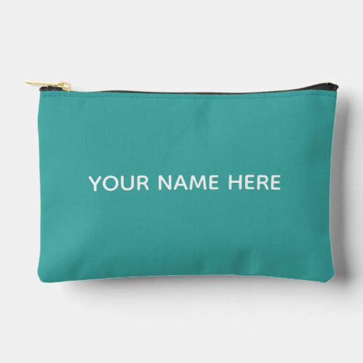 Personalized Name Stylish Modern Elegant Minimal  Zubehörtasche (Vorderseite)
