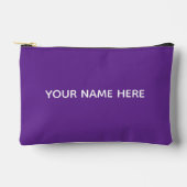 Personalized Name Stylish Modern Elegant Minimal Zubehörtasche (Vorderseite)