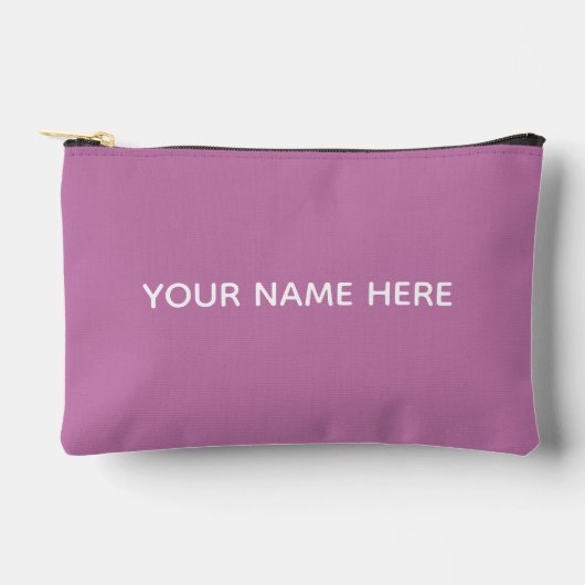 Personalized Name Stylish Modern Elegant Minimal  Zubehörtasche (Vorderseite)