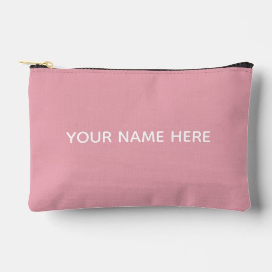 Personalized Name Stylish Modern Elegant Minimal  Zubehörtasche (Vorderseite)