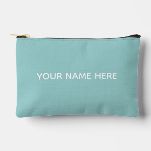 Personalized Name Stylish Modern Elegant Minimal Zubehörtasche (Vorderseite)