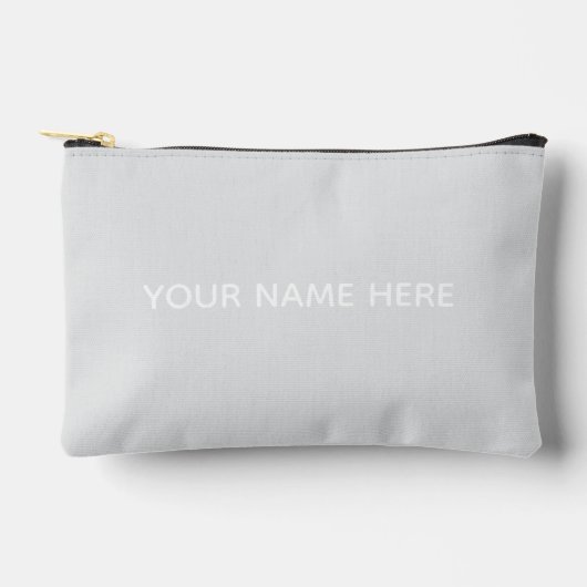Personalized Name Stylish Modern Elegant Minimal  Zubehörtasche (Vorderseite)