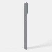 Personalized Name Stylish Modern Minimal Dark Grey iPhone Hülle (Rechte Seite)