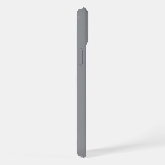 Personalized Name Stylish Modern Minimal Dark Grey iPhone Hülle (Rechte Seite)