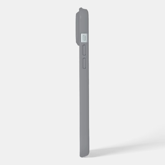 Personalized Name Stylish Modern Minimal Dark Grey iPhone Hülle (Linke Seite)