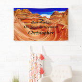 Personalized Name, Text The Wave Retirement Banner (Insitu)