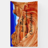 Personalized Name, Text The Wave Retirement Banner (Vertikal)