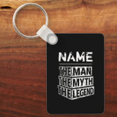 Personalized Name The Man The Myth The Legend Schlüsselanhänger (Vorderseite)