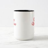 Personalized name Valentine's day Zweifarbige Tasse (Mittel)