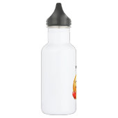 Personalized Name Water Bottle with Hearts Emoji Edelstahlflasche (Links)