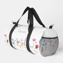 Personalized Name Wildflower Pattern Elegant