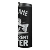 Personalized Name Wind Current Drifter Bass Fish Thermosbecher (Nach rechts gedreht)