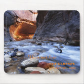 Personalized Name, Zion National Park the Narrows Mousepad (Vorne)
