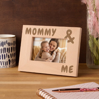 Personalized Names Big and Bold Mommy and Me Geätzte Rahmen