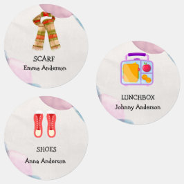 Personalized Names, Images, Descriptions"9 in 1" Etiketten