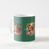 Personalized Namesake Family Photo and Year Design Kaffeetasse (Vorderseite Links)