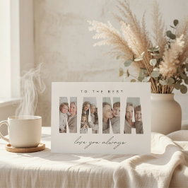 Personalized NANA Photo Card | Custom Modern Feiertagskarte