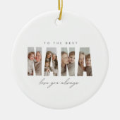 Personalized NANA Photo Christmas Custom Keramik Ornament (Vorne)