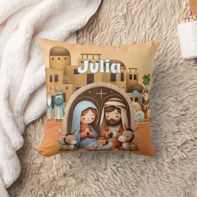 Personalized Nativity  Kissen (Decke)