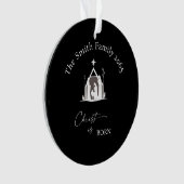 Personalized Nativity Name Acrylic Christmas Ornament (Vorderseite)