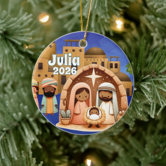 Personalized Nativity Ornament (Baum)