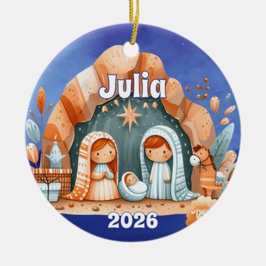 Personalized Nativity Ornament (Vorne)