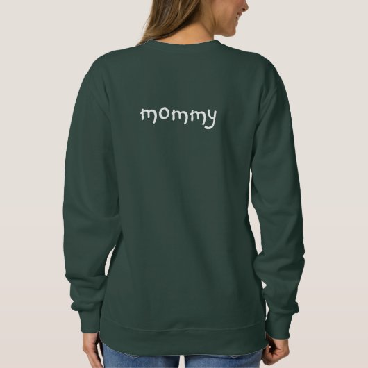 Personalized Naughty or Nice Ugly Christmas  Sweatshirt (Rückseite)