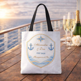 Personalized Nautical Honeymoon Crest Tasche
