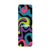 Personalized Neon Abstract Pattern — Retro Design (Vorne)