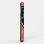 Personalized Neon Abstract Pattern — Retro Design Case-Mate iPhone Hülle (Hinten/Rechts)