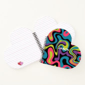 Personalized Neon Abstract Pattern — Retro Design Notizblock (Innenseite)